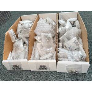 744pcs, Metal Mixed Rhinestone Jewelry Beads, Rondelle, Alloy, Large Hole